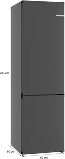 Bosch KGN39OCAFG Series 4 70/30 Total No Frost fridge freezer - Cast Iron