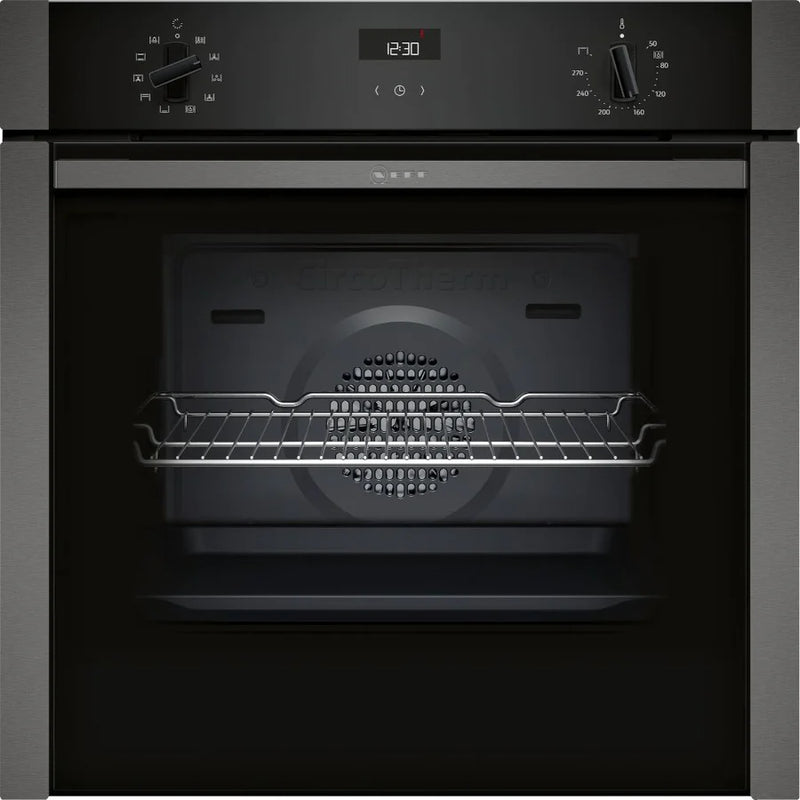 NEFF N50 B3ACE4HG0B Multifunction Single Oven - Graphite