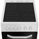 Hotpoint HTE5VCW 50cm Double Oven Electric Cooker With Ceramic Hob - White*contact store for price*