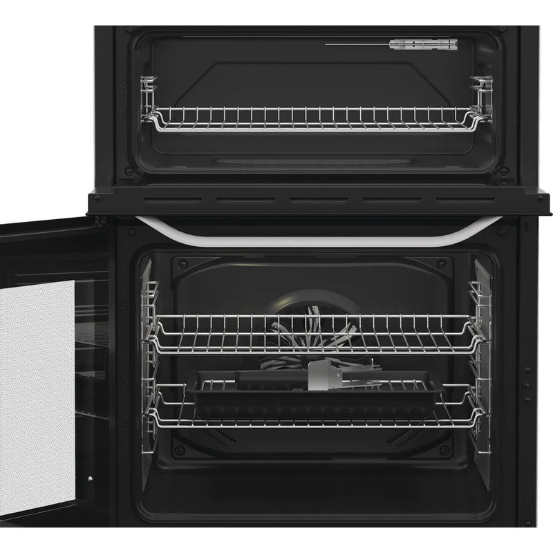 Hotpoint HTE6VDCW 60cm Double Oven Electric Cooker With Ceramic Hob - White*contact store for price*