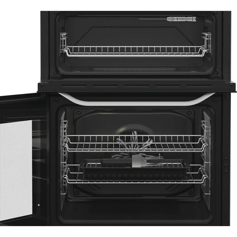 Hotpoint HTE6VDCW 60cm Double Oven Electric Cooker With Ceramic Hob - White*contact store for price*