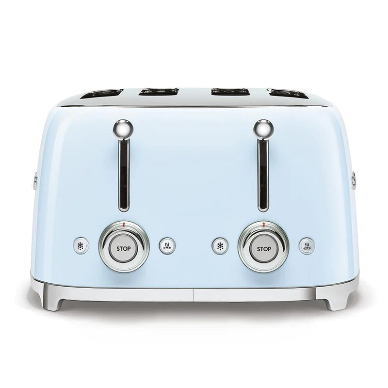 Smeg TSF03PBUK Retro Style 4 Slice Toaster In Pastel Blue