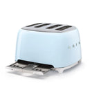 Smeg TSF03PBUK Retro Style 4 Slice Toaster In Pastel Blue