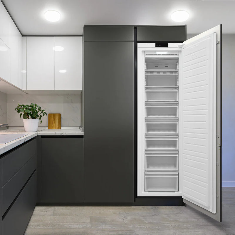Montpellier MITF197 Tall Integrated No Frost Freezer [sliding hinge]