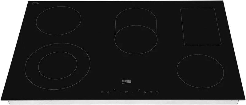 Beko HIC85402T 77cm 5 Zone Ceramic Hob - Black