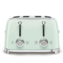 Smeg TSF03PGUK Retro Style 4 Slice Toaster In Pastel Green