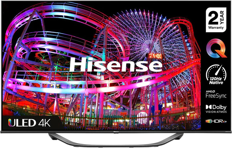 HISENSE 65U7HQTUK 65" 120Hz Smart 4K Ultra HD HDR ULED TV with Alexa & Google Assistant