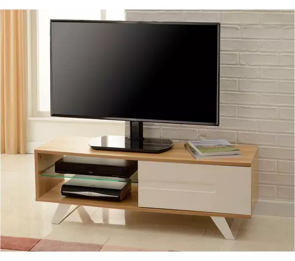 TTAP Miami 1200mm Oak Wood Television Stand With Legs [TV's up to 65'']