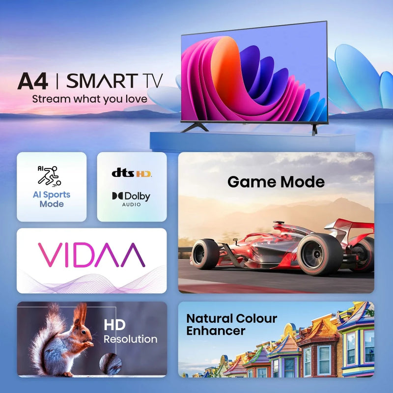 HISENSE 40A4NTUK 40" Smart Full HD LED TV