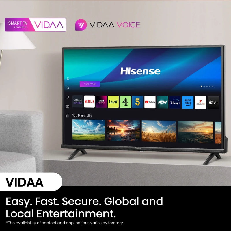 HISENSE 32A5QTUK 32" FHD Smart TV - Freely Live TV*contact store for price*