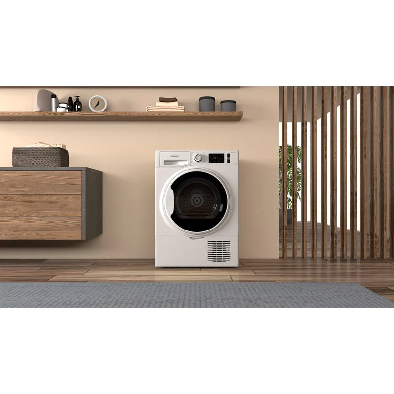 HOTPOINT H3D91WBUK 9kg Condenser Dryer in White with Crease Care