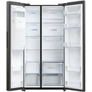 Haier HSW59F18EIPT Plumbed ice & water American style fridge freezer - Black*contact store for price*