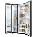 Haier HSW59F18EIPT Plumbed ice & water American style fridge freezer - Black*contact store for price*