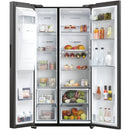 Haier HSW59F18EIPT Plumbed ice & water American style fridge freezer - Black*contact store for price*