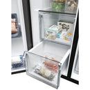 Haier HSW79F18DIPT SBS 9O Series 7 Plumbed ice & water American fridge freezer - Black