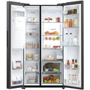 Haier HSW79F18DIPT SBS 9O Series 7 Plumbed ice & water American fridge freezer - Black