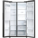 Haier HSW79F18DIPT SBS 9O Series 7 Plumbed ice & water American fridge freezer - Black