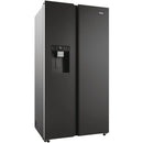 Haier HSW79F18DIPT SBS 9O Series 7 Plumbed ice & water American fridge freezer - Black