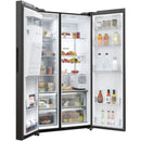Haier HSW79F18DIPT SBS 9O Series 7 Plumbed ice & water American fridge freezer - Black