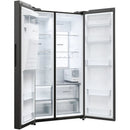 Haier HSW79F18DIPT SBS 9O Series 7 Plumbed ice & water American fridge freezer - Black
