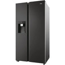 Haier HSW79F18DIPT SBS 9O Series 7 Plumbed ice & water American fridge freezer - Black