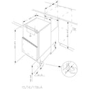 Hoover WCKLSE68EWK Built-in undercounter larder fridge