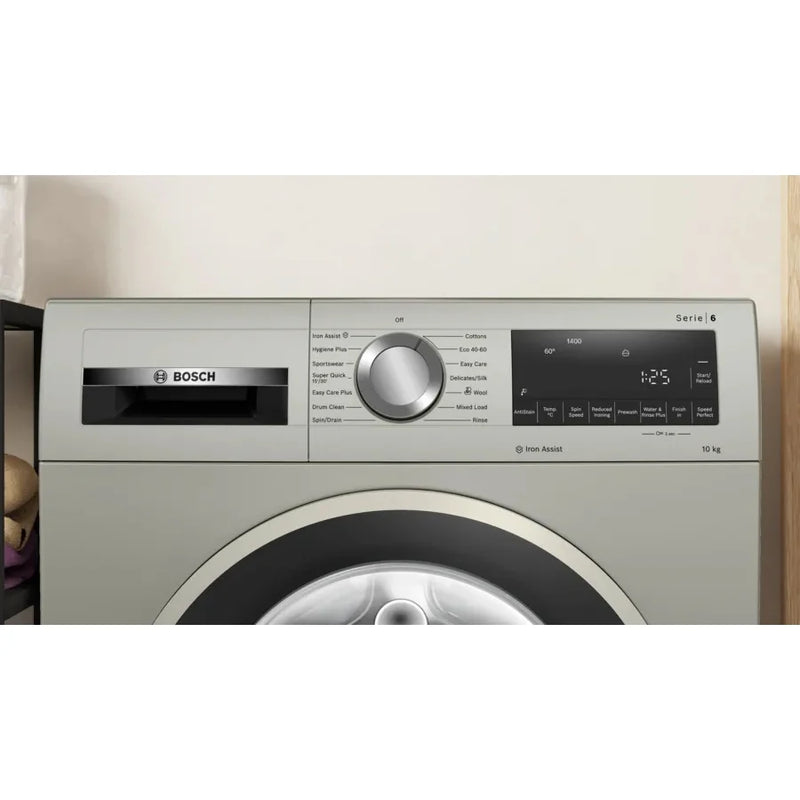 Bosch WGG254ZSGB Series 6 10kg 1400rpm washing machine - Silver Inox [Free 5-year guarantee] LAST ONE  *Contact store for pricing*