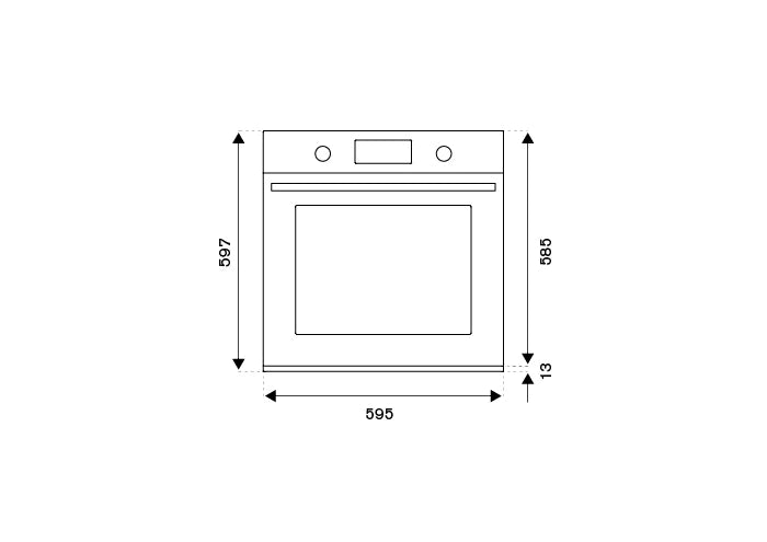 Bertazzoni F6011MODELZ 60cm Multifunction Single Oven With LCD Display In Zinc