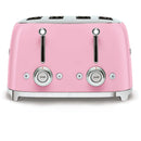 Smeg TSF03PKUK 50's Retro Style 4 Slice Toaster In Pink