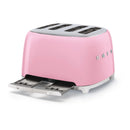 Smeg TSF03PKUK 50's Retro Style 4 Slice Toaster In Pink