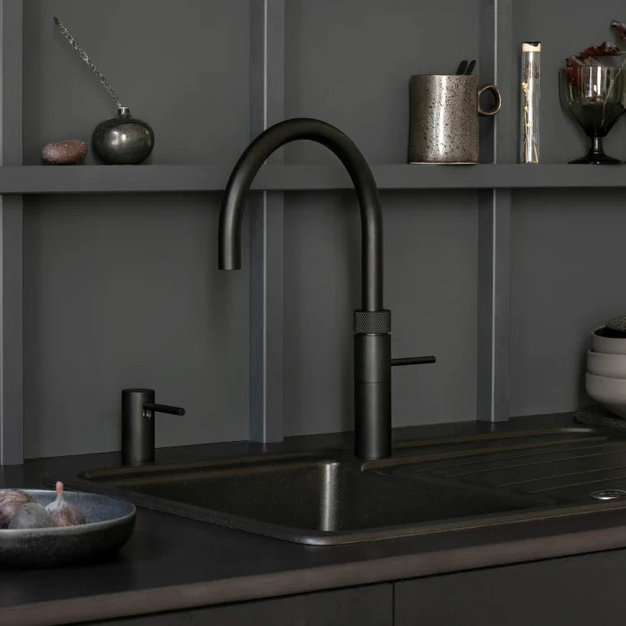 Quooker 3FRBLK Pro3 Fusion Round Black Boiling Water Tap Black [Call in store for price]