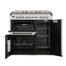 De'Longhi D3VR908DFWH 90cm Vintage Dual Fuel Range Cooker In White