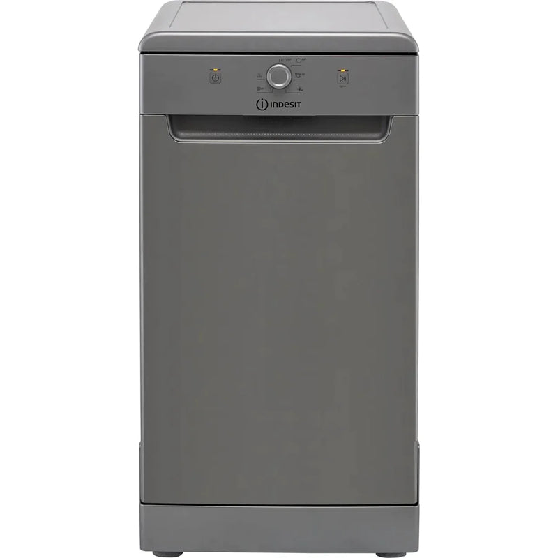 INDESIT DSFE1B10S 10 Place Slimline Freestanding Dishwasher with Quick Wash - Silver