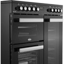 Belling RCA Cookcentre CC90E BLK 90cm Ceramic Range Cooker - Black