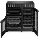 Belling RCA Cookcentre CC90E BLK 90cm Ceramic Range Cooker - Black