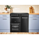 Belling RCA Farmhouse FH90E BLK 90cm Electric Ceramic Range Cooker - Black *contact store for price*