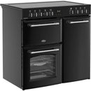 Belling RCA Farmhouse FH90E BLK 90cm Electric Ceramic Range Cooker - Black *contact store for price*