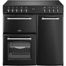 Belling RCA Farmhouse FH90E BLK 90cm Electric Ceramic Range Cooker - Black *contact store for price*