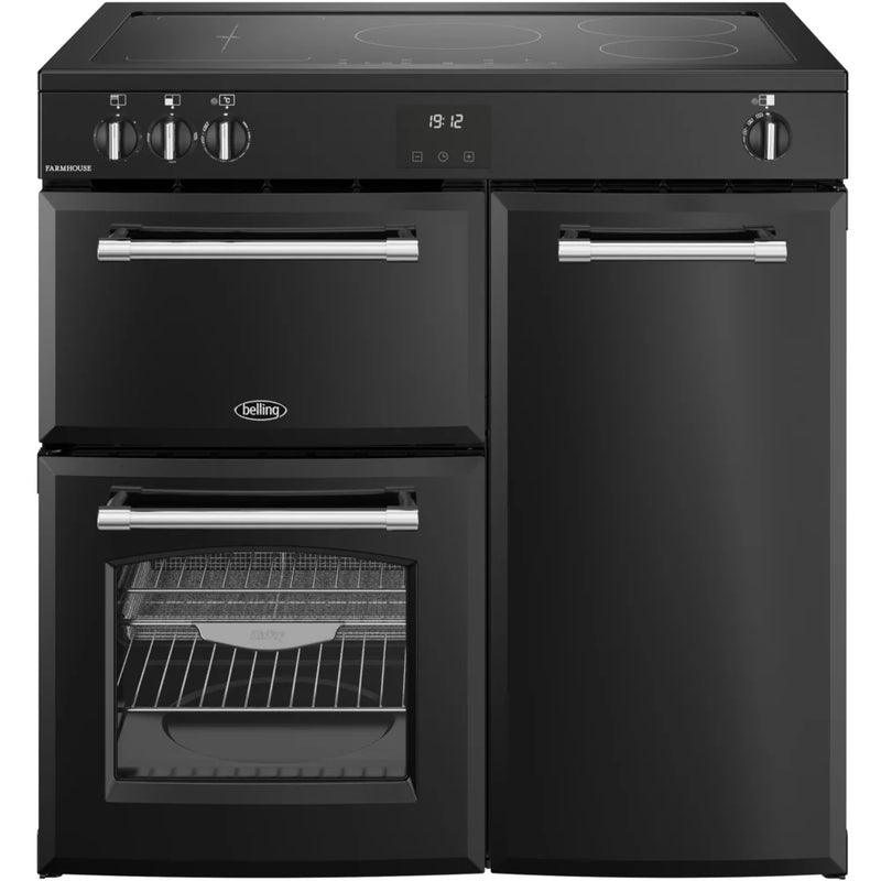 Belling Farmhouse FH90EIBLK 90cm Induction Range Cooker - Black*contact store for price*
