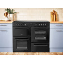 Belling Farmhouse FH100EIBK 100cm Electric Induction Range Cooker-Black*contact store for price*