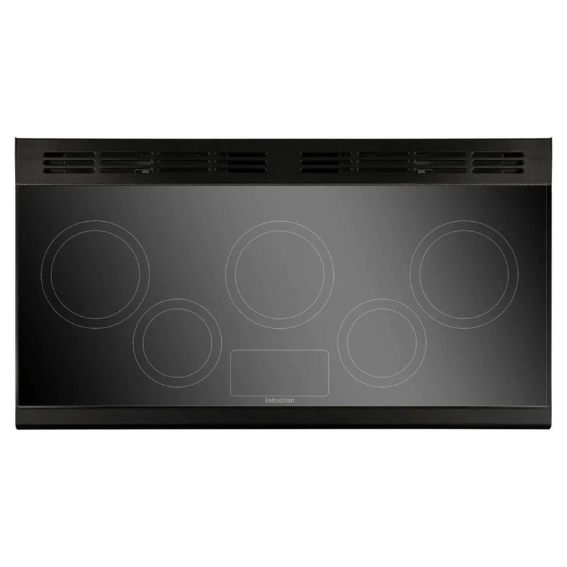 Rangemaster PDL110EICB/C Professional Deluxe 110cm Electric Range Cooker with Induction Hob - Charcoal Black