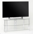 TTAP Vantage 1050mm TV stand - Clear Glass [TVs up to 50'']
