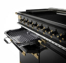 Rangemaster ELS90EIGB/GE Elise Luxe 90cm Induction Range Cooker - Black/Antique Brass