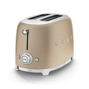 Smeg TSF01CHMUK 50's Style Two Slice Toaster - Matt Champagne
