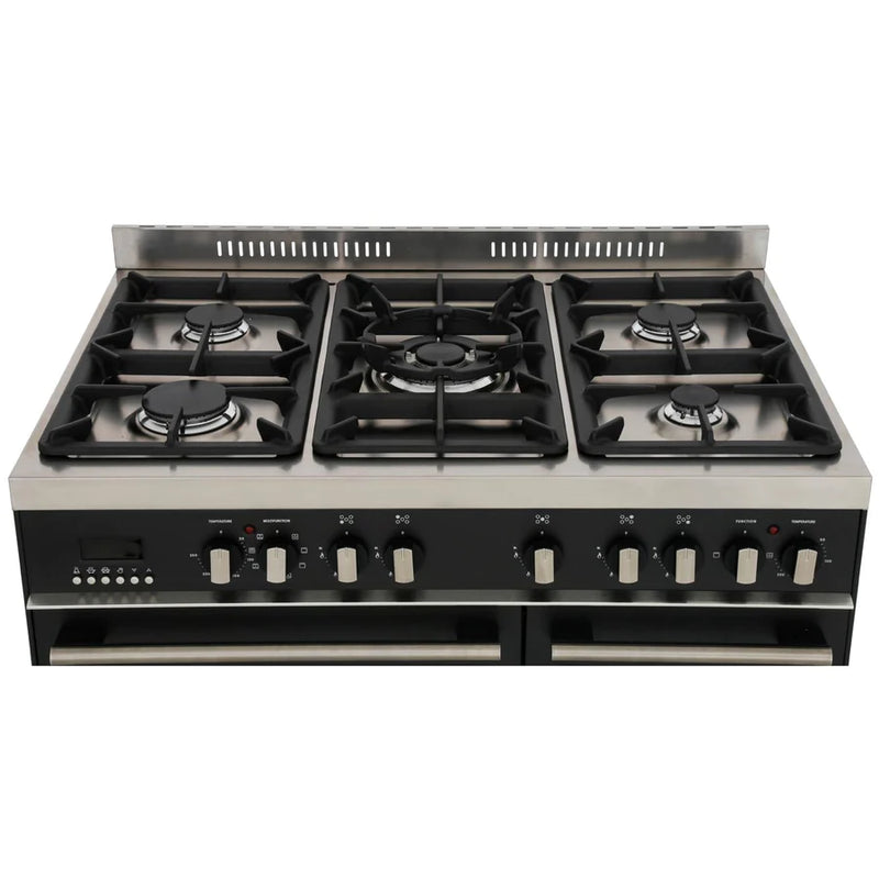 De'Longhi DTR906DFAN 90cm Professional Twin Cavity Dual Fuel Range Cooker in Anthracite