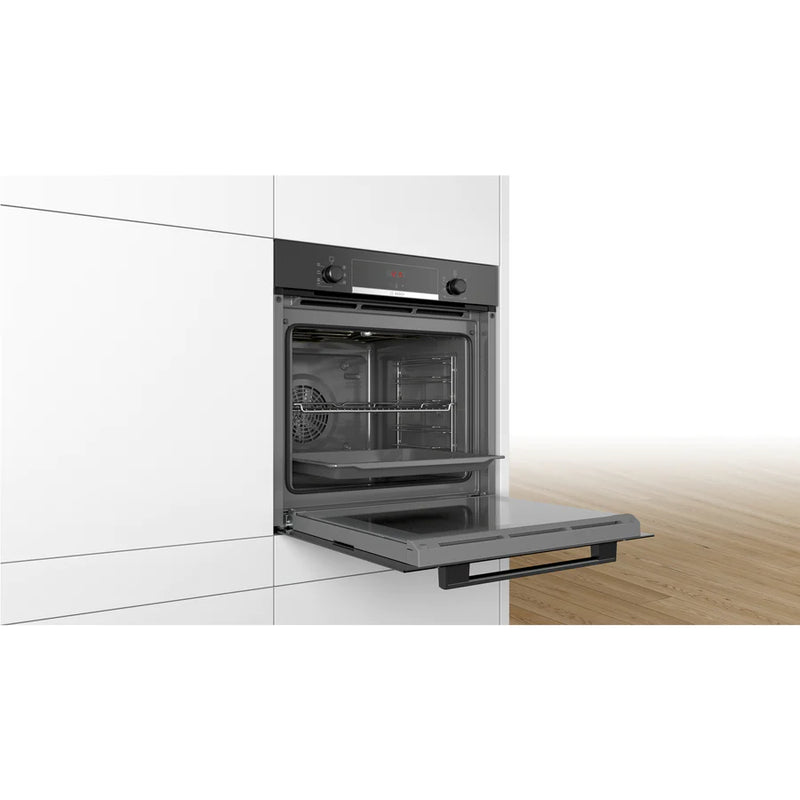 Bosch HBS534BB0B Serie 4 Multifunction Electric Built-in Single Oven - Black