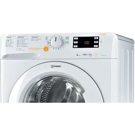 Indesit XWDE861480XW 8/6kg 1400 Spin Washer Dryer - White