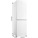 Midea MDRB379FGD01 Total No Frost 60/40 fridge freezer - White