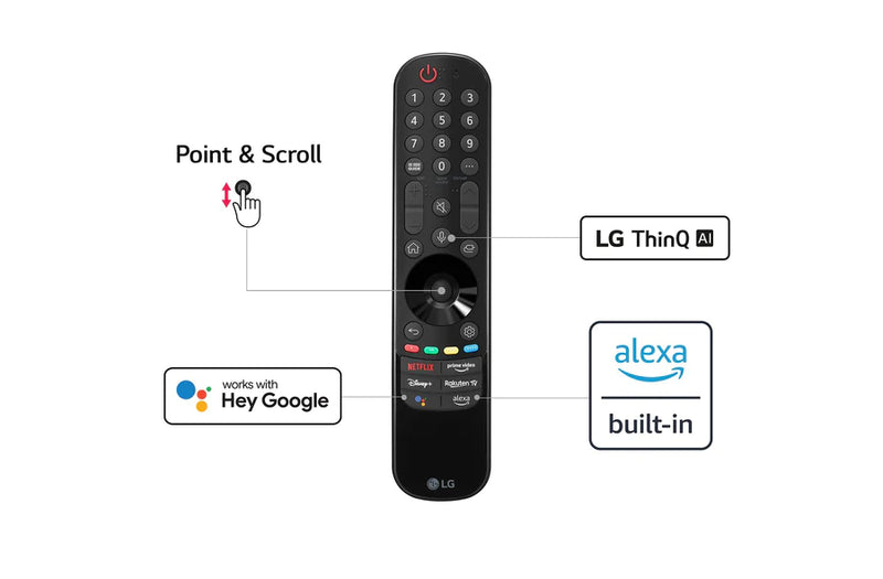 LG OLED65A26LA 65" Smart 4K Ultra HD HDR OLED TV with Google Assistant & Amazon Alexa