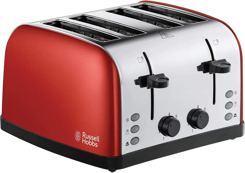 Russell Hobbs Worcester 4 Slice Red Toaster 28362